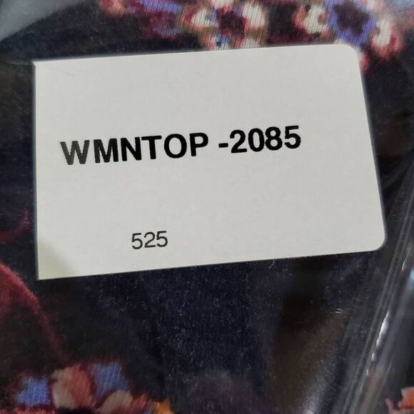 Maurices Sleeveless Floral Swing Dress Navy Criss Cross Back Women’s Size M Rayo - Picture 9 of 9